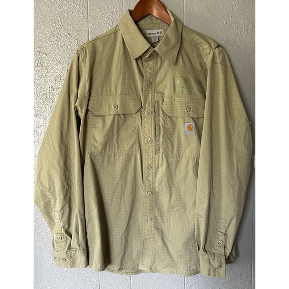 Carhartt Other - Carhartt Mens Long-Sleeve Button-Down Work Shirt Vented Size M Outdoor